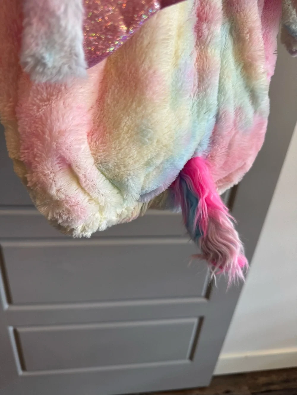 Pastel Unicorn/pegasus Kids Costume - Plush Multicolor - Picture 6 of 8